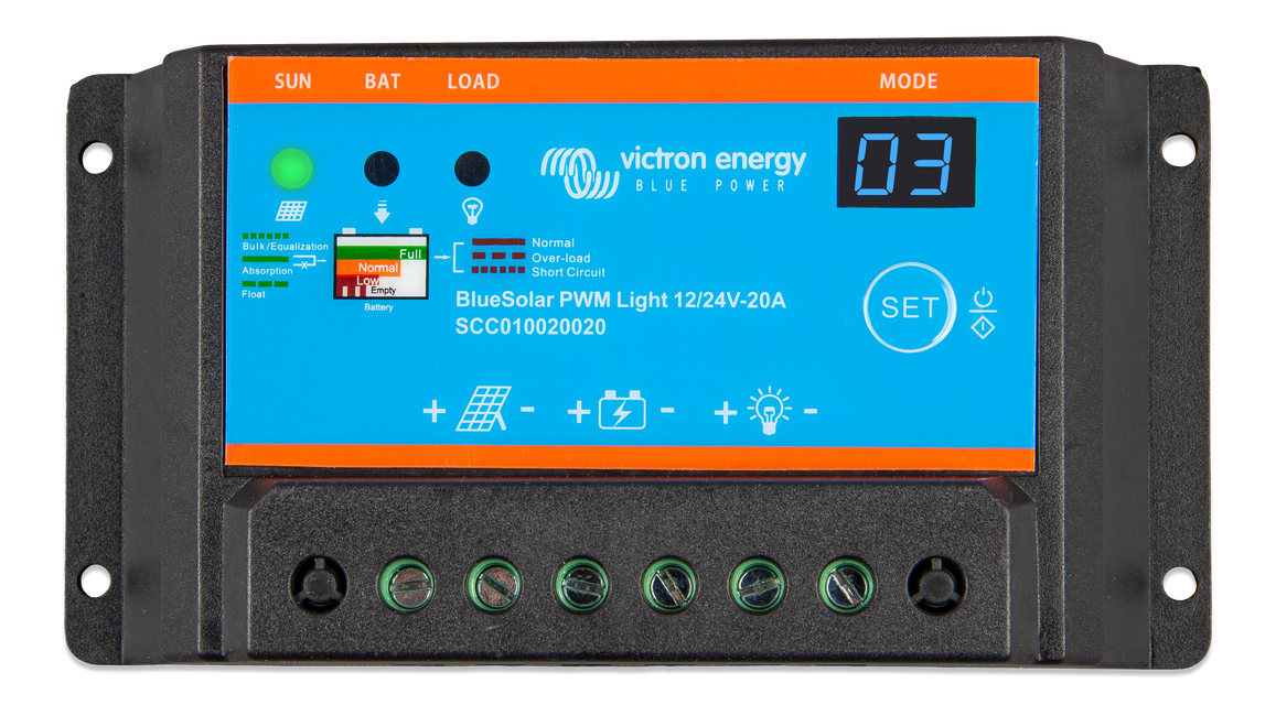 BlueSolar PWM-Light Charge Controller 12/24V-20A